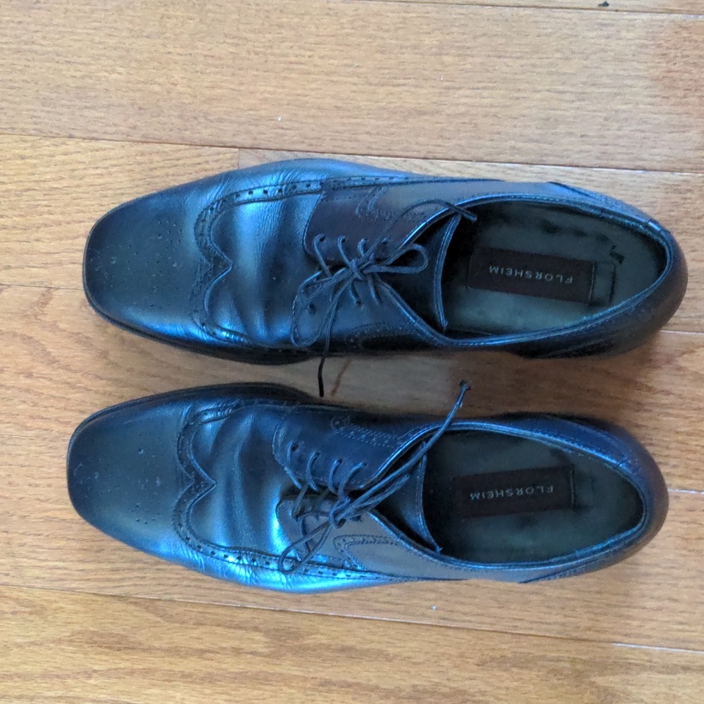 Florsheim Black Leather Mens Shoes